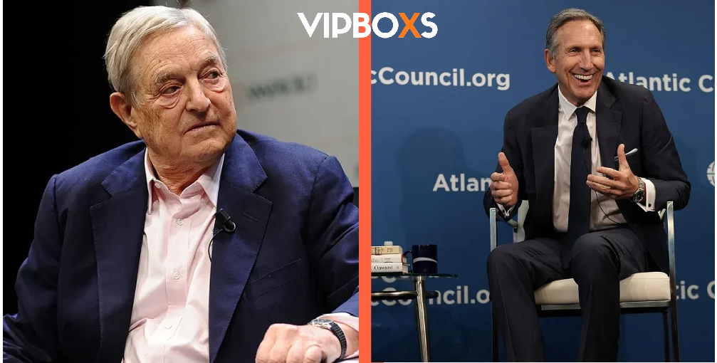 Howard Schultz and George Soros