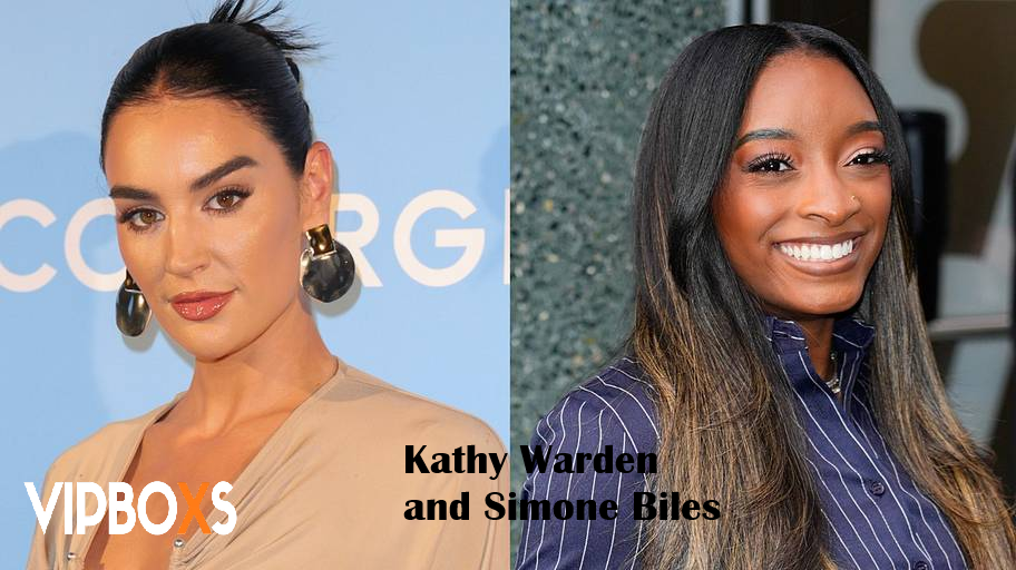 Kathy Warden and Simone Biles