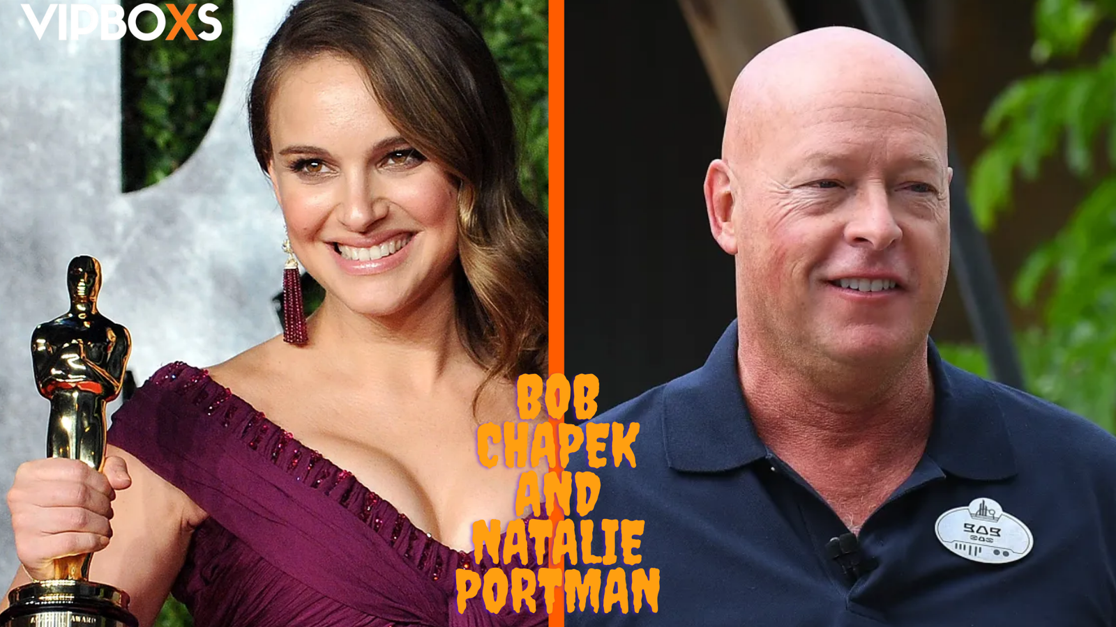 Bob Chapek and Natalie Portman